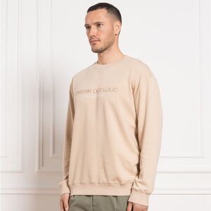 Brunello Cucinelli Beige Sweatshirt with Dream out loud embroidery Used pristine